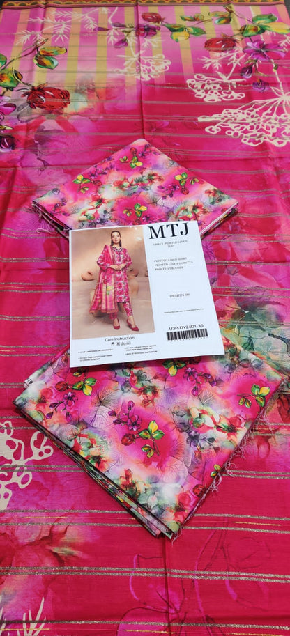 MTJ Floral Linen 3P