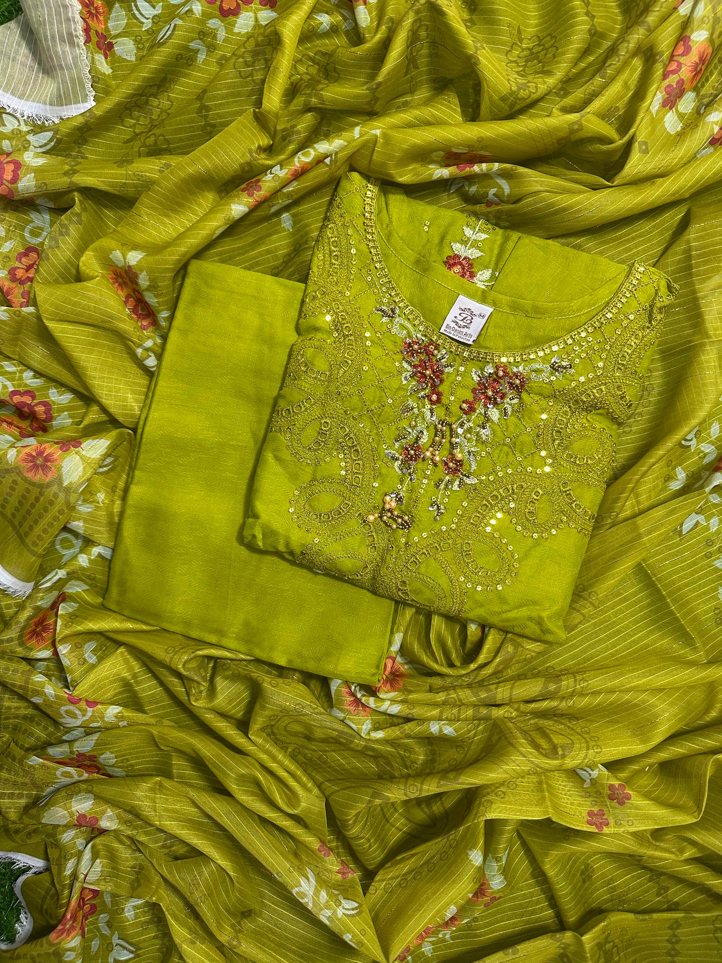 BQ EMBROIDERY STITCHED 3PCS RANDOMLY ANY COLOR/ ANY DESIGN
