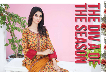 SANASARA EMBROIDED 3P By LEEDS