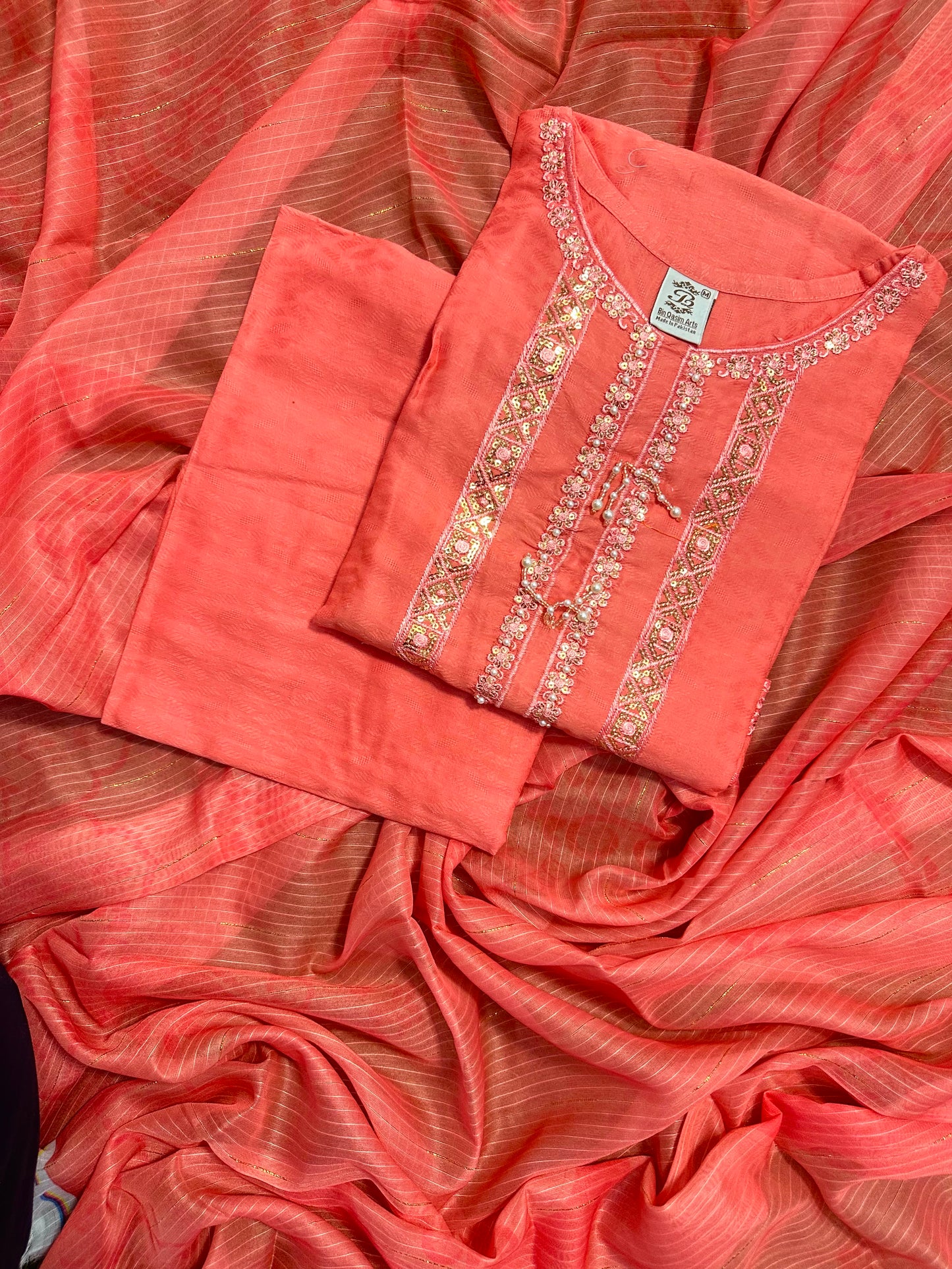 BQ EMBROIDERY STITCHED 3PCS RANDOMLY ANY COLOR/ ANY DESIGN