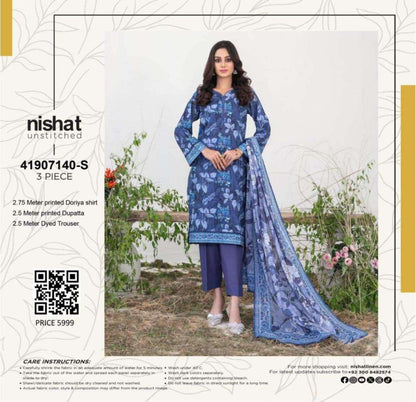 Nishat Doriya Printed Lawn 3P In Wholesale Price