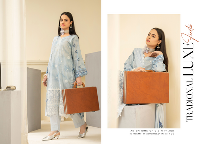 Amaira Manzil Luxury Embroidered Lawn 3 Piece Unstitched Collection
