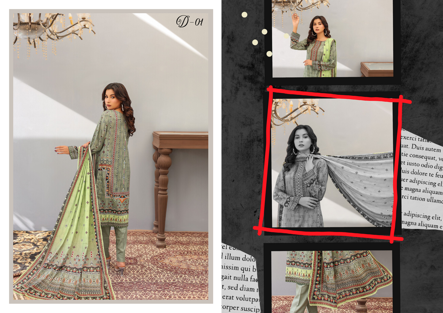 NOOR BANO ORIGINAL LAWN 3P
