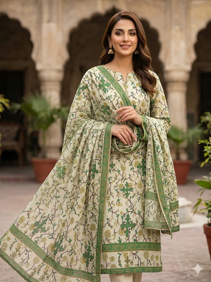 KHAADI 2PC LAWN COLLECTION 
SHIRT + DUPATTA