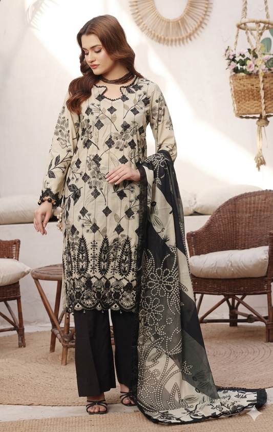 MOOSA JEE DHAGAKARI EMBROIDERED UNSTITCHED 3PCS COLLECTION