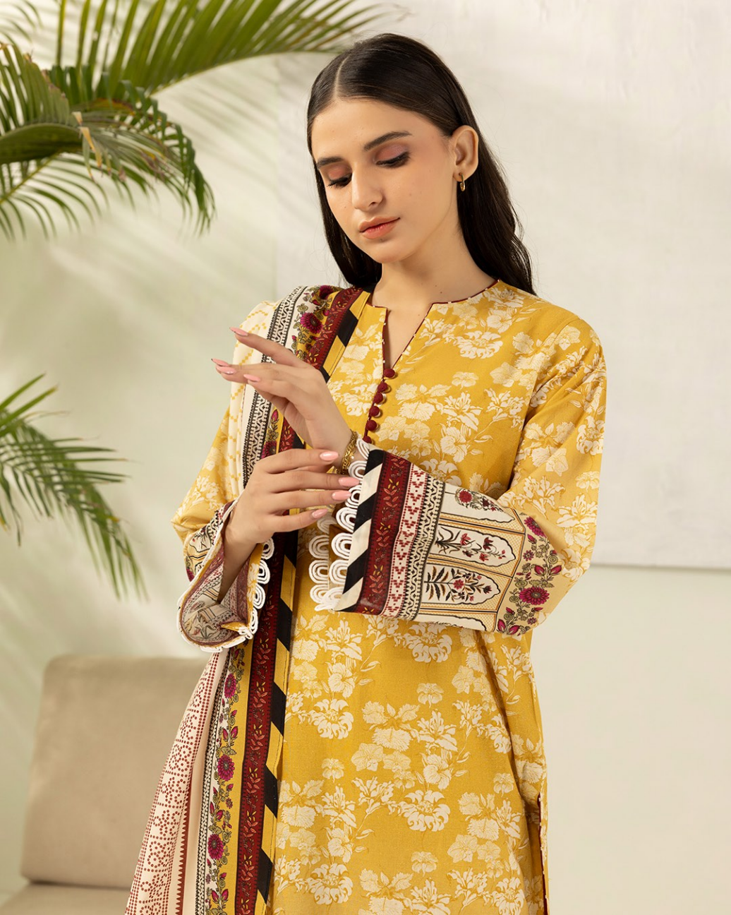 ZELLBURY Unstitched Lawn Collection 2026 Design #WUS26X30623