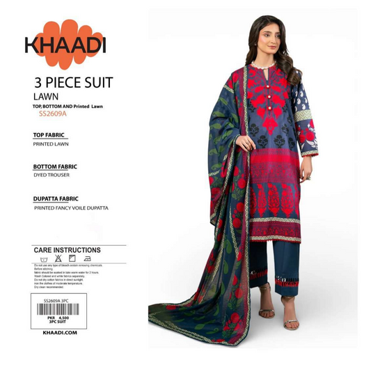 Khaadi Blue SS2609A 3-Piece