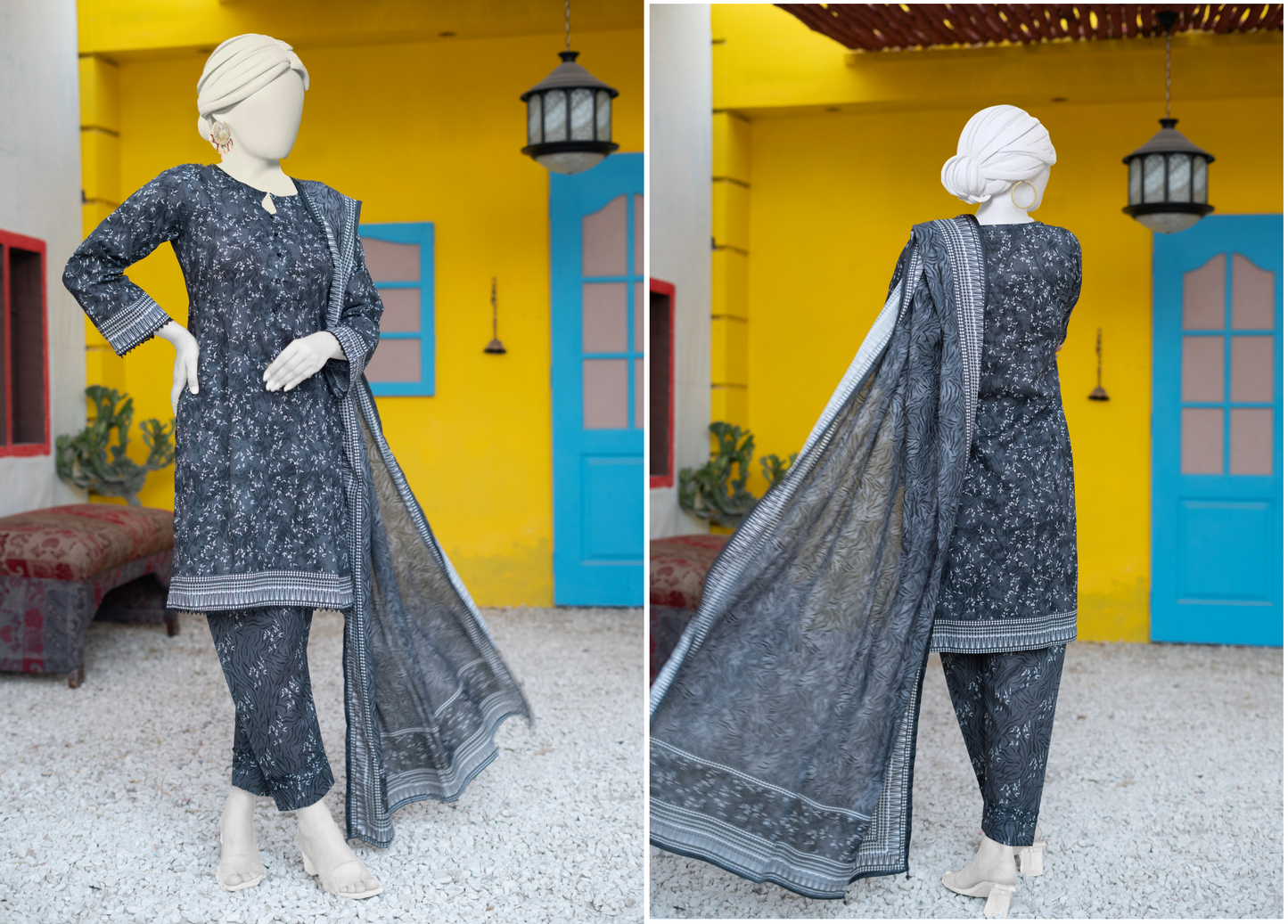 HAYA Fresh Arrival – Digital Printed MEKO Lawn 3PC Collection Design# 10