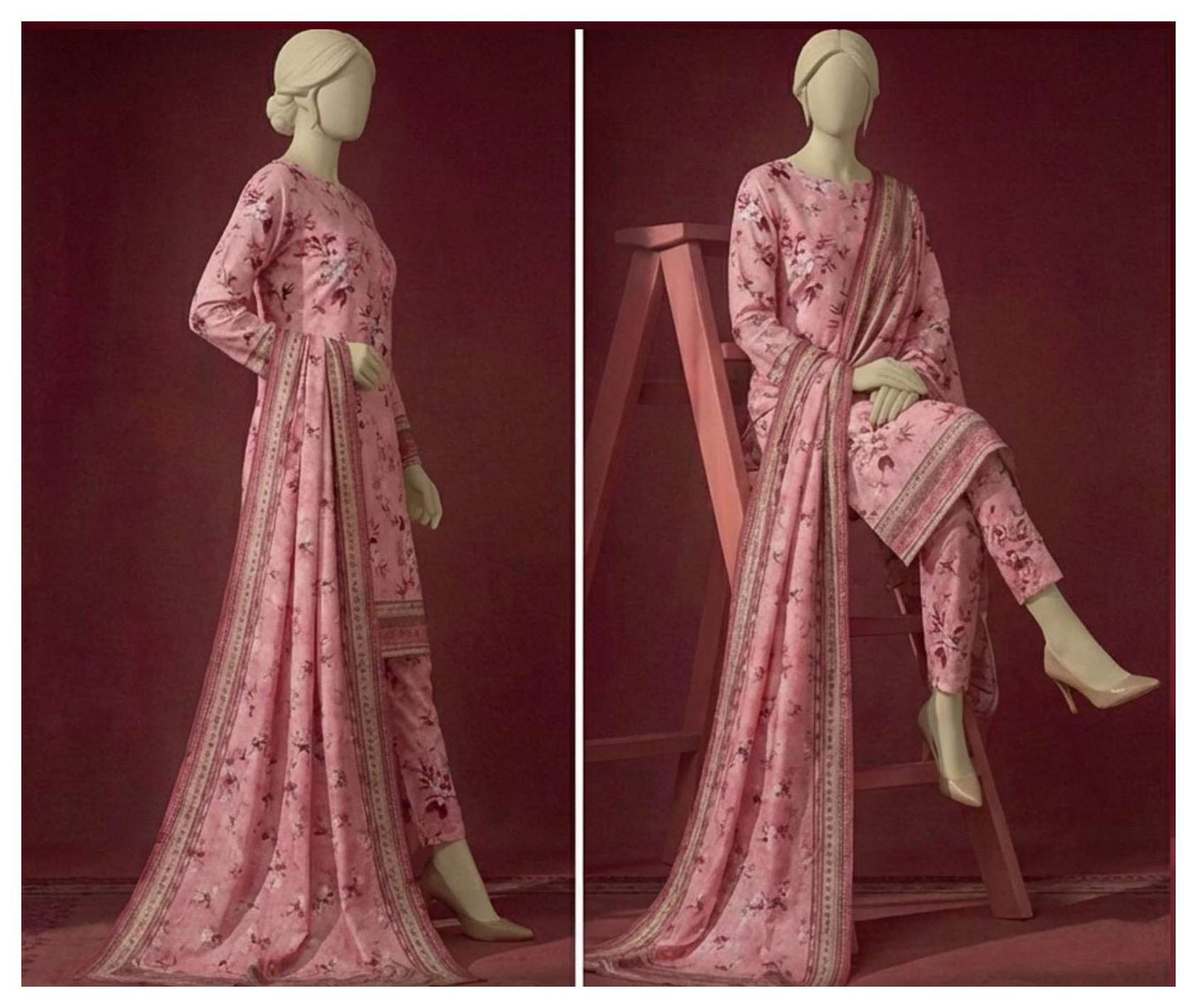 Sawera 100% Original 🌷 3PC Unstitched In Wholesale Price 😍❤️
