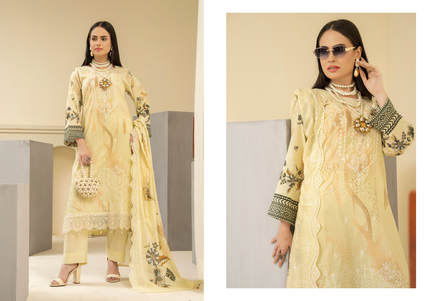 Amaira Manzil Luxury Embroidered Lawn 3 Piece Unstitched Collection