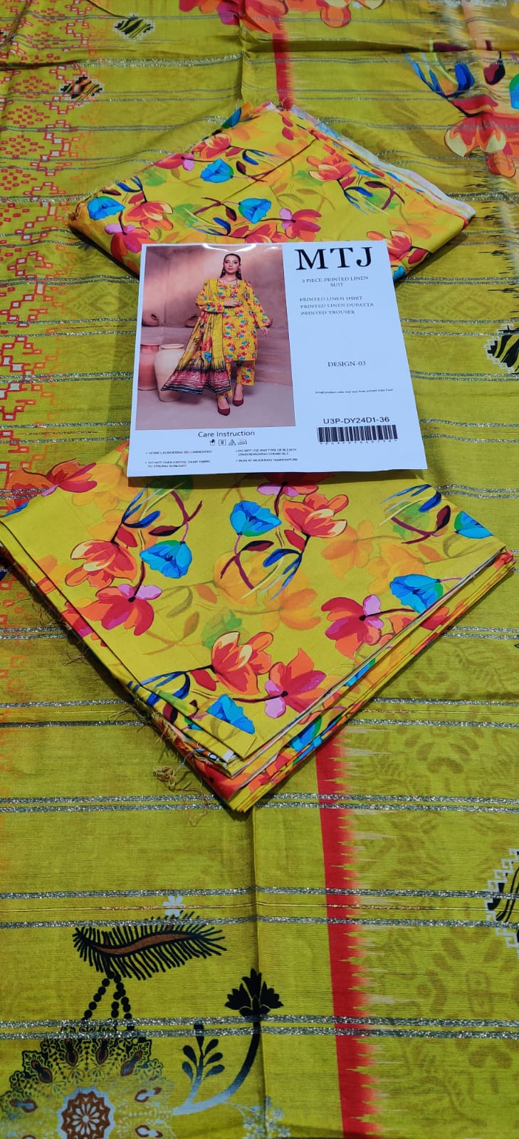 MTJ Floral Linen 3P