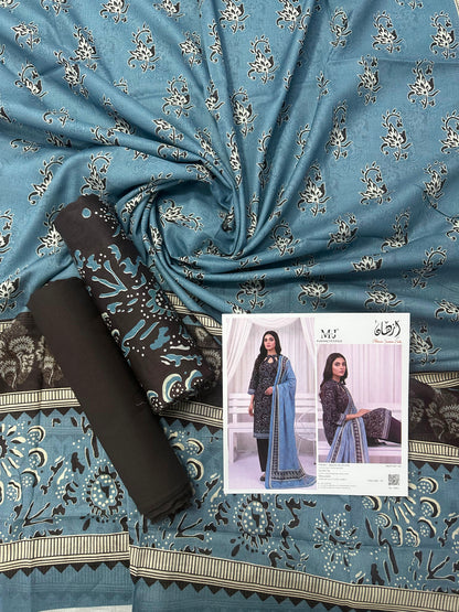 Izhaan MJ Pink D #06 - 3pcs  Printed Collection