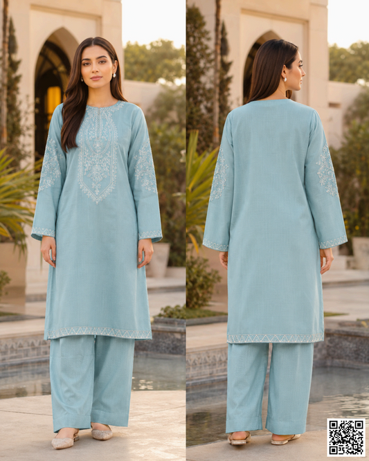 SALITEX 2PC EMBROIDERED UNSTITCHED LAWN COLLECTION FEROZI