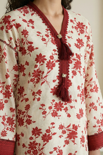 Zellbury D.C:-WUS26E20871  Embroidered Textured Lawn 2Pcs Collection