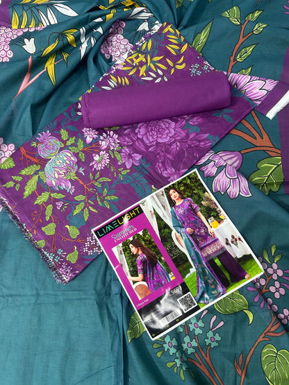🌼 LIMELIGHT BANADORA 3PCS 🌼  2026 ☀️💎 3 Piece Unstitched Lawn 💎