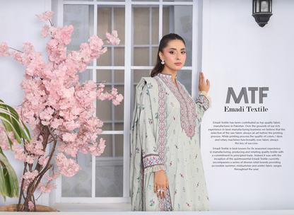 MTF AKASHA DIGITAL PRINTED EMBROIDERED DORIA LAWN COLLECTION