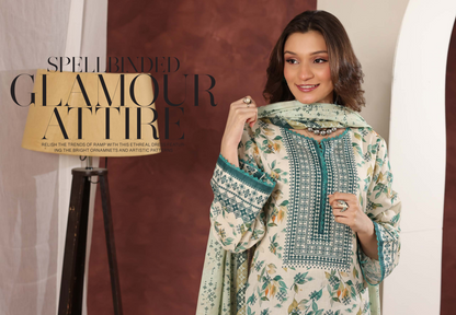 Izhan Magic Premium Digital Printed 3PC Lawn Unstitched Collection Vol.03 - DB0301 04