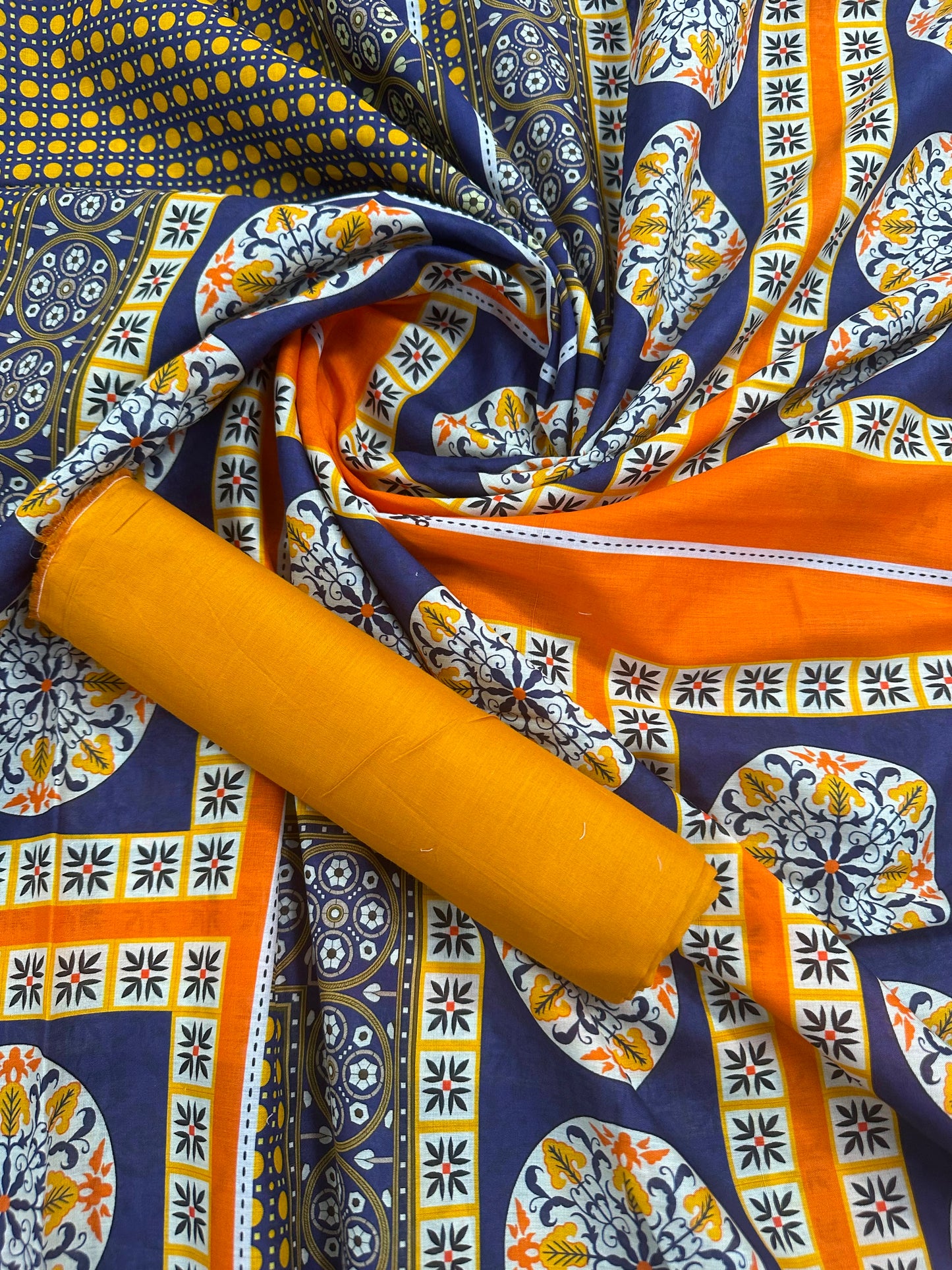 Mix Brand Orange-Navy 2PCs S+T