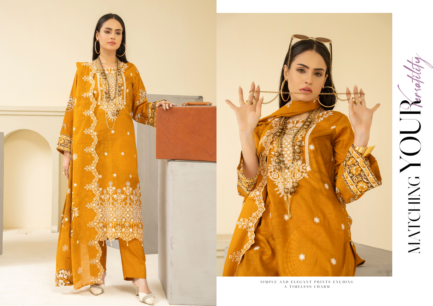 Amaira Manzil Luxury Embroidered Lawn 3 Piece Unstitched Collection