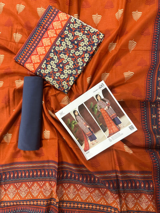 Izhan Magic Premium Digital Printed 3PC Lawn Unstitched Collection Vol.03 - D B0301 07