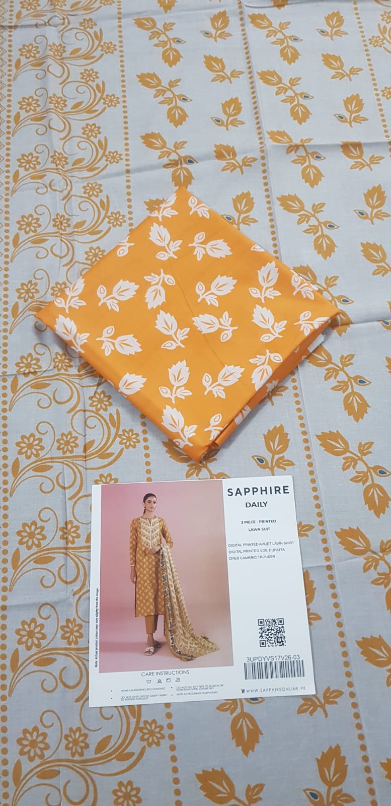 Sapphire Shirt Dupatta Lawn 2Pcs 🔥