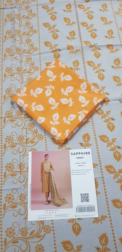 Sapphire Shirt Dupatta Lawn 2Pcs 🔥