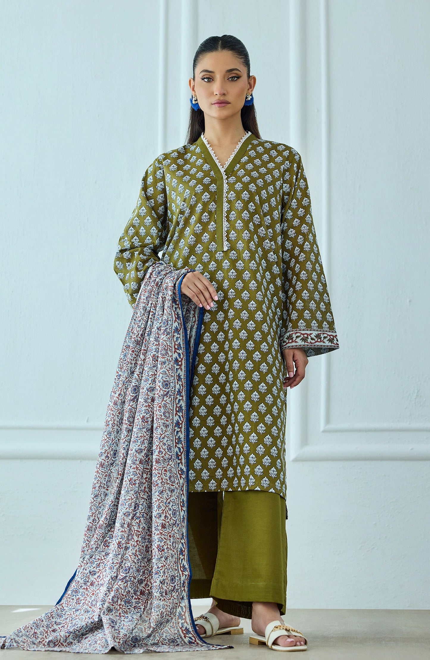 ✨ORIENT 100% ORIGINAL Unstitched Lawn 3 Piece✨ Design #OTL-25-517