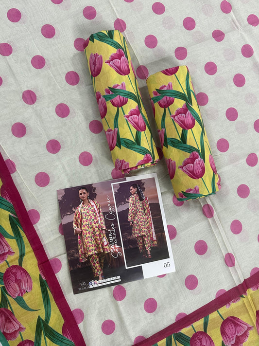 ✨🌿 SALINA SEPARATES – DIGITAL PRINTED LAWN COLLECTION 🌿✨ Design #5
Vol 1 – 2026 | By Regalia Textile