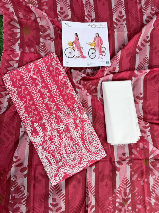 Luxury Summer Collection 
APPLIQUE KARI BY MOOSAJEE Design# D-0401-04