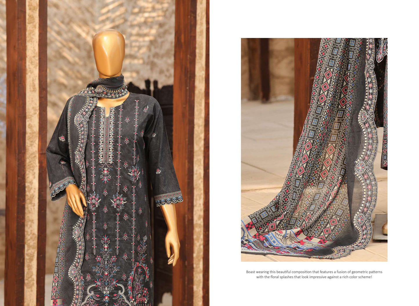 🌸 🌹 MTF – KASHNI ✨ Digital Printed Heavy Embroidered Lawn  2026
Collection ✨