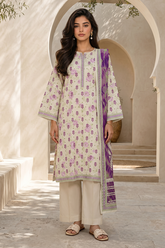Zellbury (D.C:- WUS26X38053) Unstitched 3pcs Lawn Collection