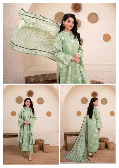 Bundle Of Zesh Unstitched Lawn 3 Piece in Wholesale Price 100% Original 🔥❤️