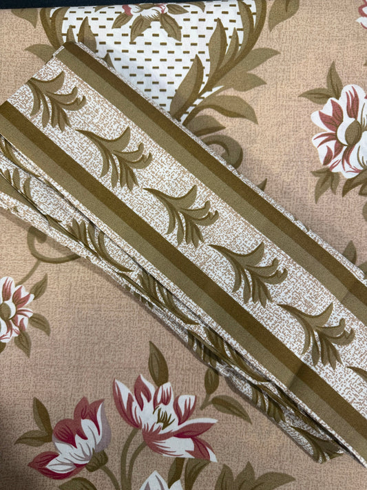 Salonika Light-Brown Double Bed Bedsheets