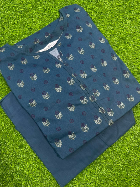 Tawakkal Navy Blue Stitched 2-Piece