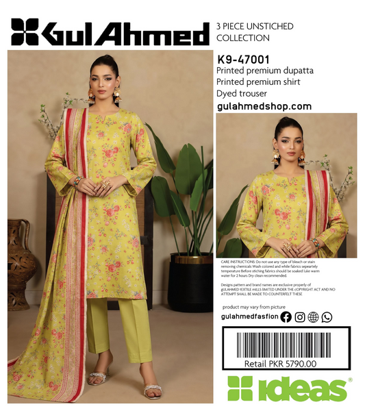 GulAhmed K9-47005 Printed 3Pcs
