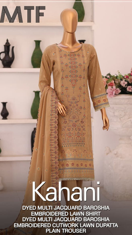 MTF KAHANI Unstitched COLLECTION  Design #3