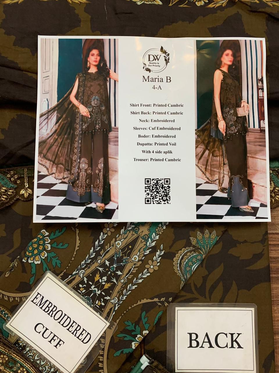 Maria B Elegant 3PC Unstitched Lawn Suit Collection