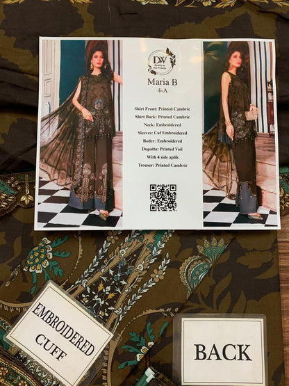 Maria B Elegant 3PC Unstitched Lawn Suit Collection