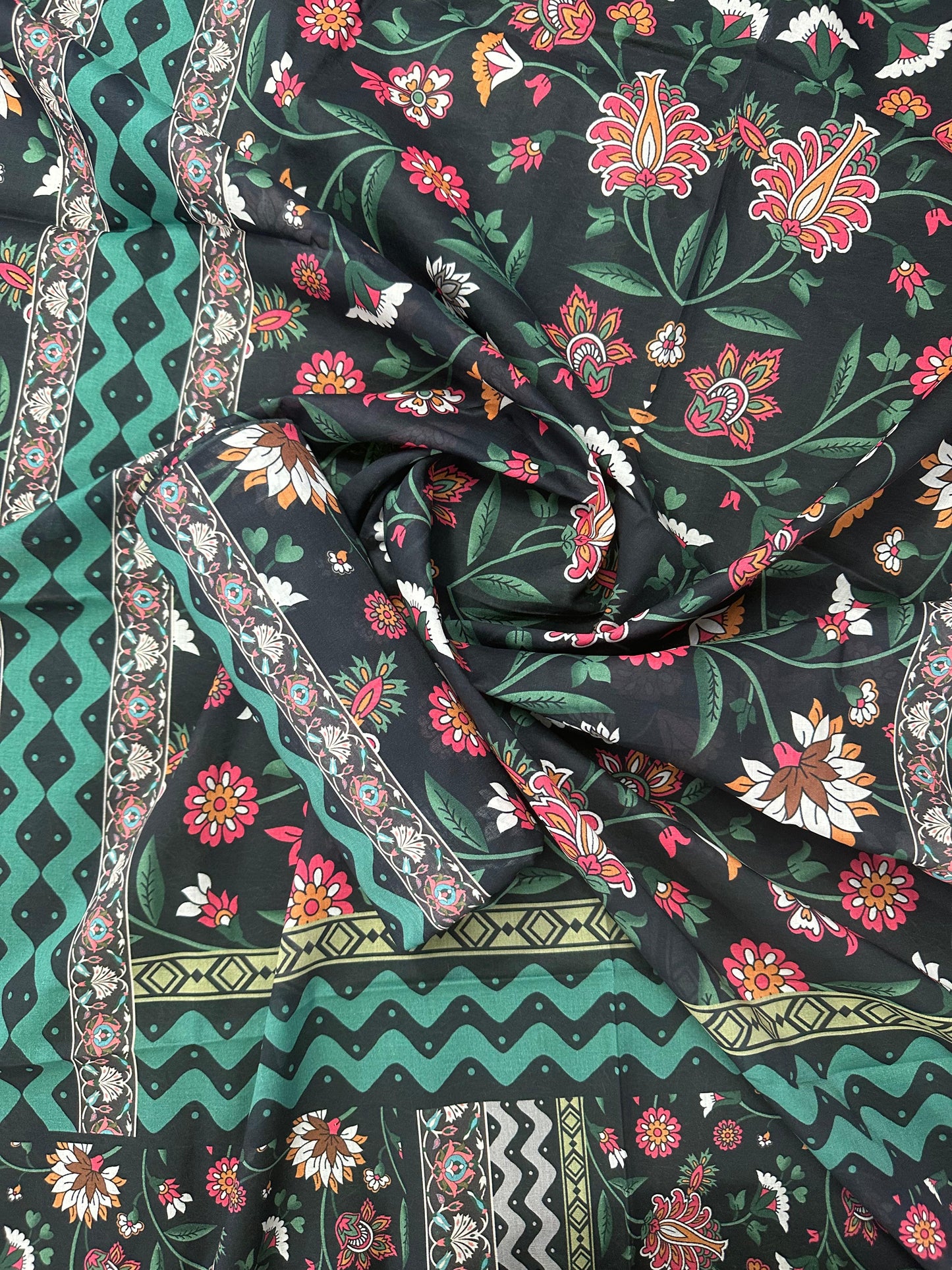 Al Dawood Textile D#11 (S+T) Unstitched Printed Cordset Collection