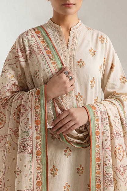 SAYA D.C:- U01-26218-P02B  - 3 Piece Printed Lawn Collection