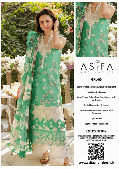 Asifa & Nabeel Digital Print Chikankari Embroidered Lawn
