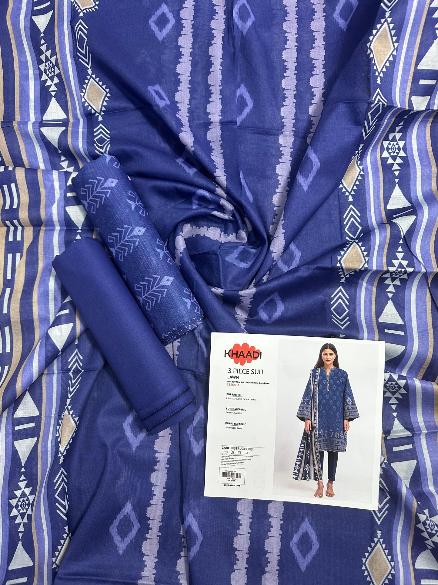 Khaadi Sachiko - 3 PCs Printed Bana Dora Lawn Unstitched Collection