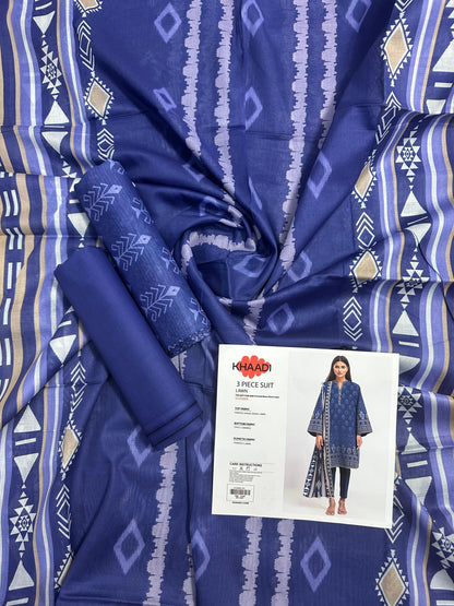 Khaadi Sachiko - 3 PCs Printed Bana Dora Lawn Unstitched Collection