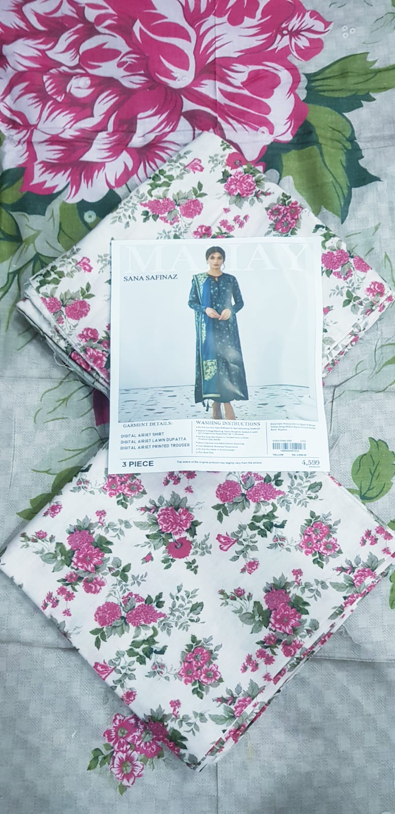 Sana Safinaz Lawn Unstitched 3 Pieces ❤️🔥
