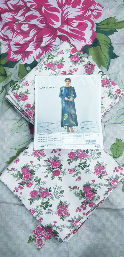 Sana Safinaz Lawn Unstitched 3 Pieces ❤️🔥