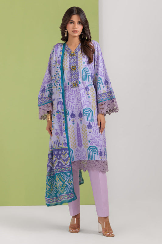 Bonanza Satrangi Unstitched Lily Bloom - 3 Pc (WU3PPBS25LIUN39) 🔥🥰