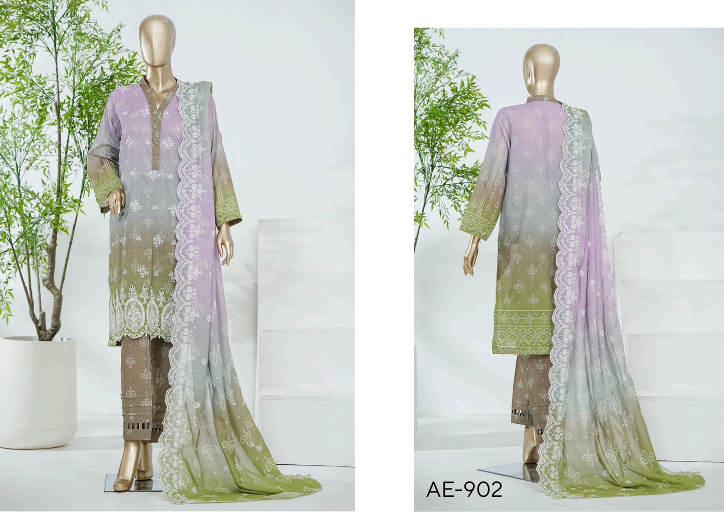 AIFA – ELANOR Collection ΑΕ-902 Embroidered 3 Piece Suit