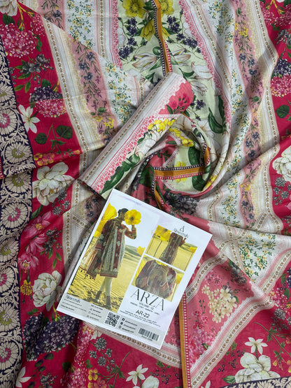 Almeerah ARZA – PRINTED 2PC Premium Lawn Collection