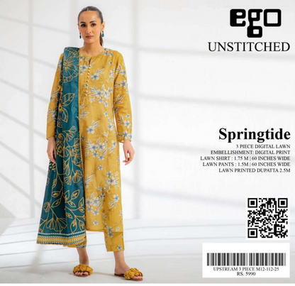 Ego Printed Unstitched 3PCs 🔥✨