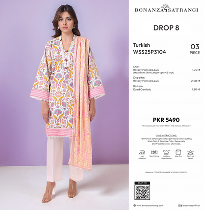 Bonanza Satrangi 100% Original in Wholesale Prices 🤫❤️ Pure Unstitched 3PCs 🔥🤝🥳